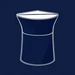 navy blue conductor hat image